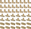 OURU 48PCS 3/4 Inch PEX Fittings Kit, 24 Elbows, 12 Tees, 12 Coupling | Secure Seal, No Lead Brass, NSF UPC Certified, ASTM F1807 Standard, PEX B Hot & Cold Water Lines, Plumbing & Heating Systems
